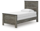 Frandern Twin Panel Bed, Dresser and Mirror