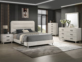Nyomi White Bedroom Mirror (Mirror Only) - Crown Mark | Olivia Furniture