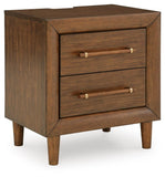 Lyncott Queen Upholstered Bed, Dresser, Mirror and Nightstand
