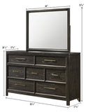 Ethel Dark Brown Dresser Top (Mirror Only) - Crown Mark | Olivia Furniture