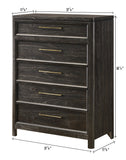 Ethel Dark Brown Bedroom Set