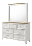 Aston White Dresser Top (Mirror Only) - Crown Mark | Olivia Furniture