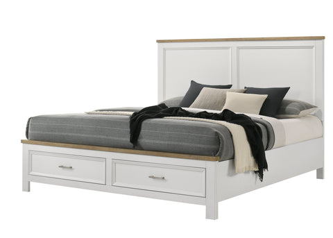 Aston White King Storage Bed