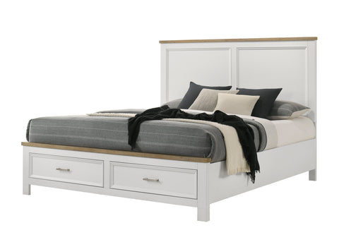 Aston White Queen Storage Bed