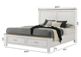 Aston White Storage Bedroom Set