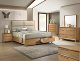 Florian Natural Wood Dresser Top (Mirror Only) - Crown Mark | Olivia Furniture