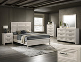 Lorraine Antique White Bedroom Mirror (Mirror Only) - Crown Mark | Olivia Furniture
