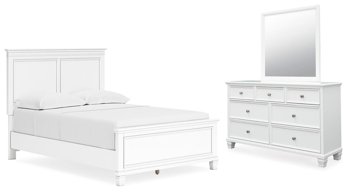 Fortman Full Panel Bed, Dresser and Mirror