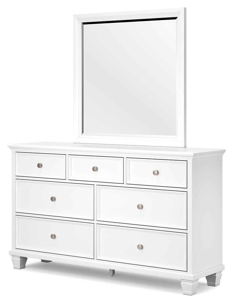 Fortman King Panel Bed, Dresser, Mirror, Chest and 2 Nightstands