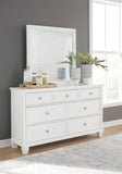 Fortman California King Panel Bed, Dresser and Mirror