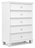 Fortman King Panel Bed, Dresser, Mirror, Chest and Nightstand