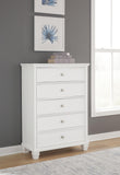 Fortman King Panel Bed, Dresser, Mirror, Chest and Nightstand