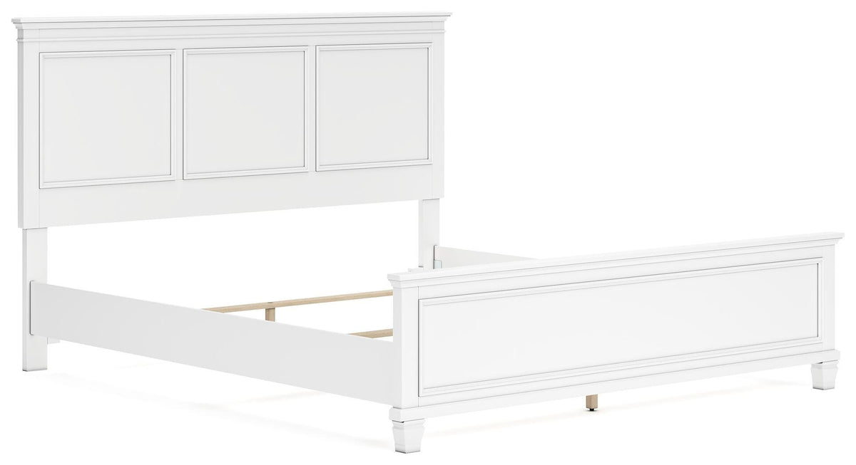Fortman California King Panel Bed, Dresser and Mirror