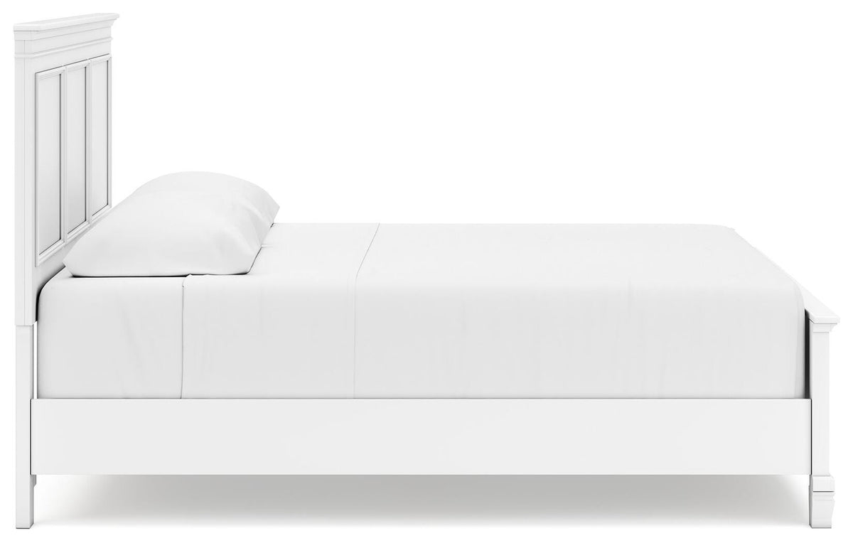 Fortman King Panel Bed, Dresser, Mirror, Chest and Nightstand