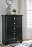 Lanolee King Panel Bed, Dresser, Mirror, Chest and 2 Nightstands