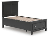 Lanolee Twin Panel Storage Bed