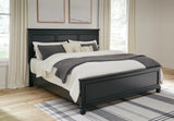 Lanolee King Panel Bed, Dresser, Mirror, Chest and 2 Nightstands