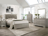 Amalia Champagne Silver Bedroom Mirror (Mirror Only) - Crown Mark | Olivia Furniture