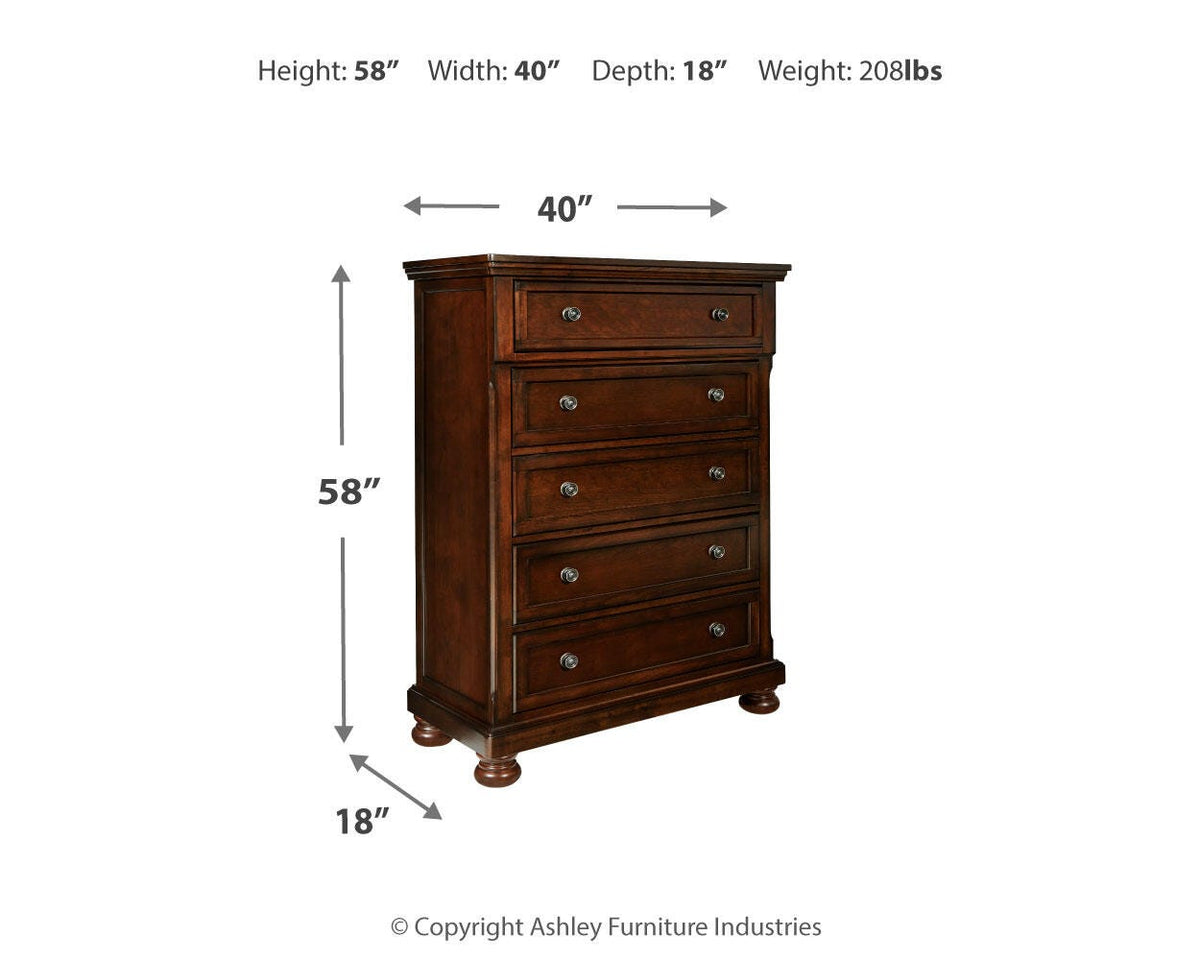 Porter King Panel Bed, Chest and 2 Nightstands