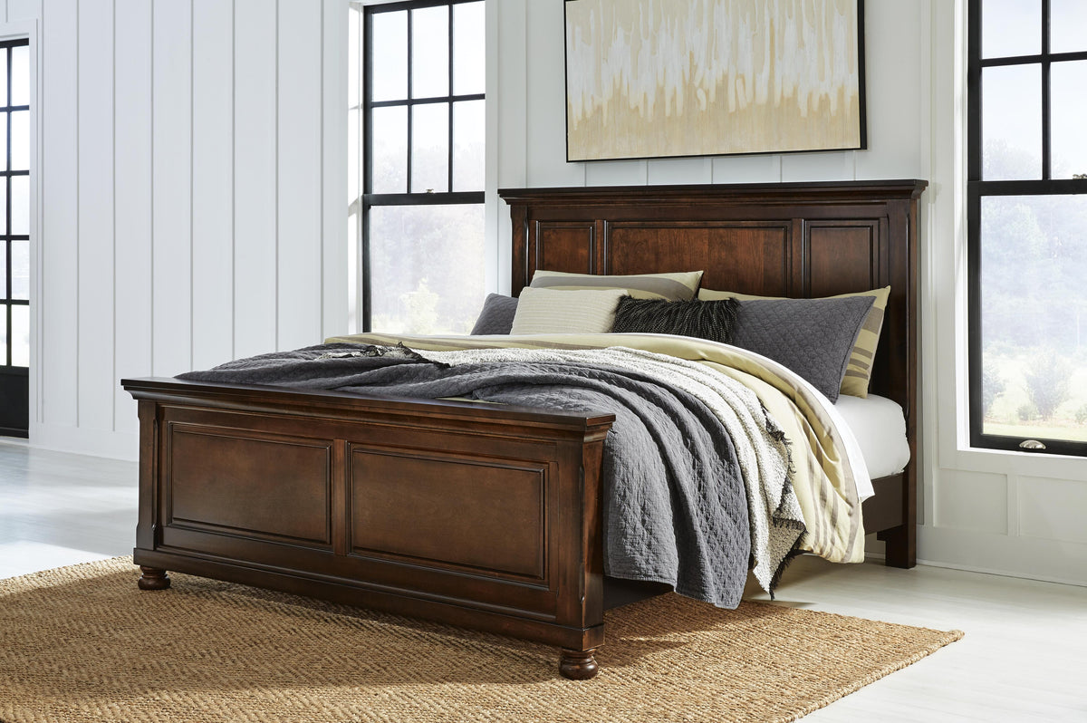 Porter King Panel Bed, Dresser, Mirror, Chest and Nightstand