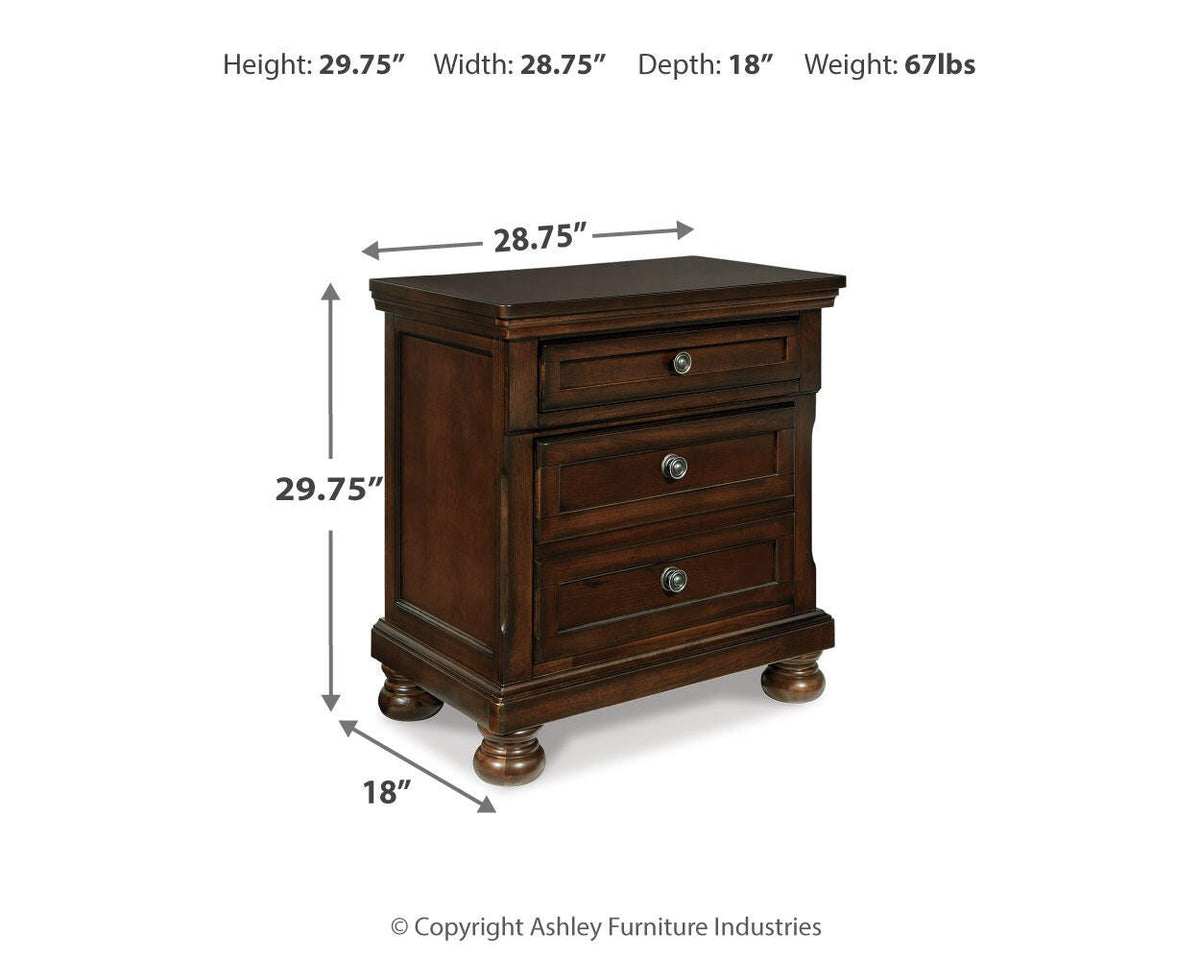 Porter Queen Panel Bed, Dresser, Mirror and 2 Nightstands