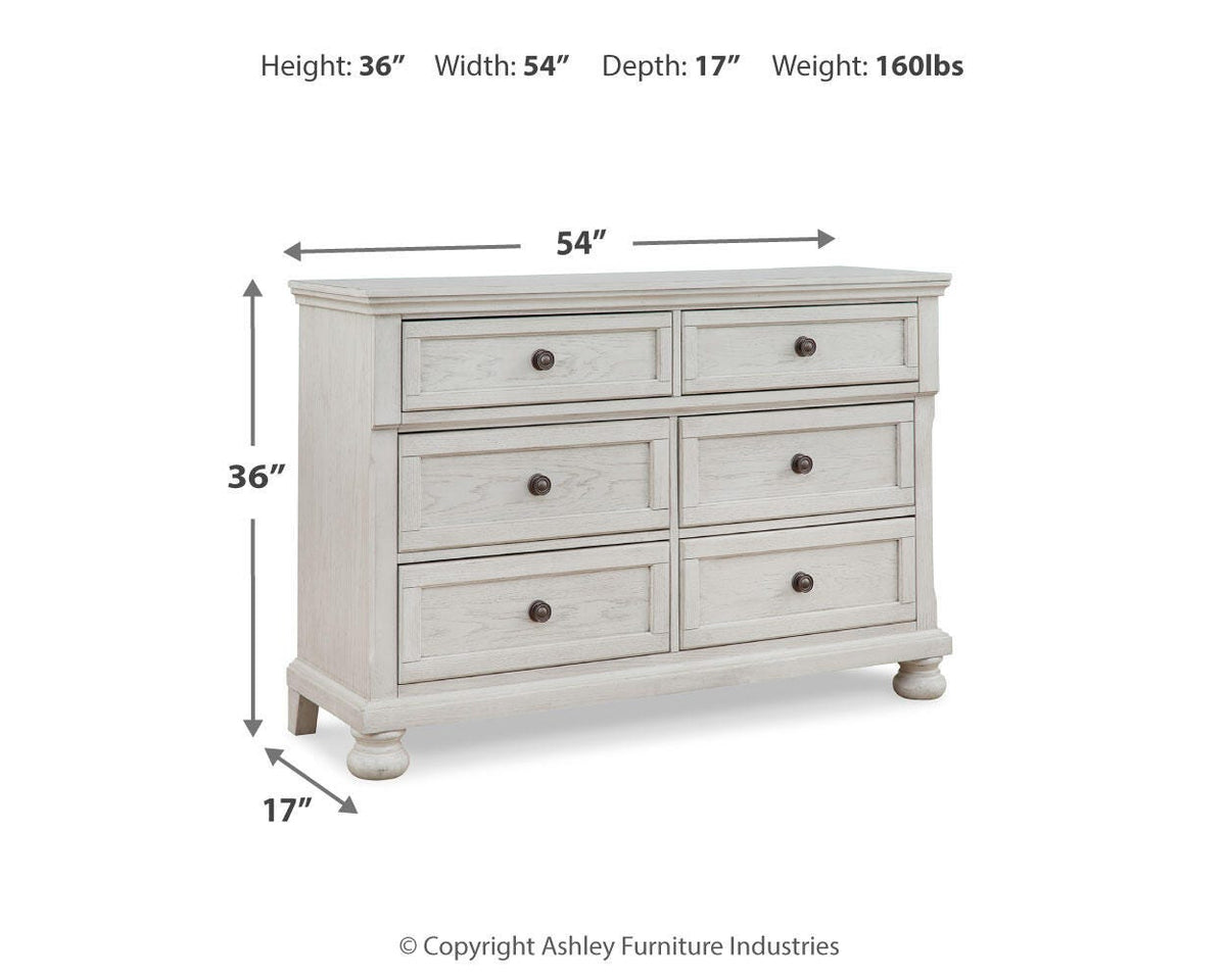 Robbinsdale Twin Sleigh Storage Bed, Dresser and Nightstand