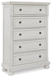 Robbinsdale Queen Panel Bed, Dresser, Chest and 2 Nightstands