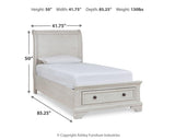 Robbinsdale Twin Sleigh Storage Bed