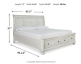 Robbinsdale Queen Sleigh Bed with Storage