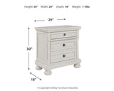 Robbinsdale Twin Sleigh Storage Bed, Dresser and Nightstand