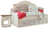 Realyn Twin Storage Day Bed and Nightstand