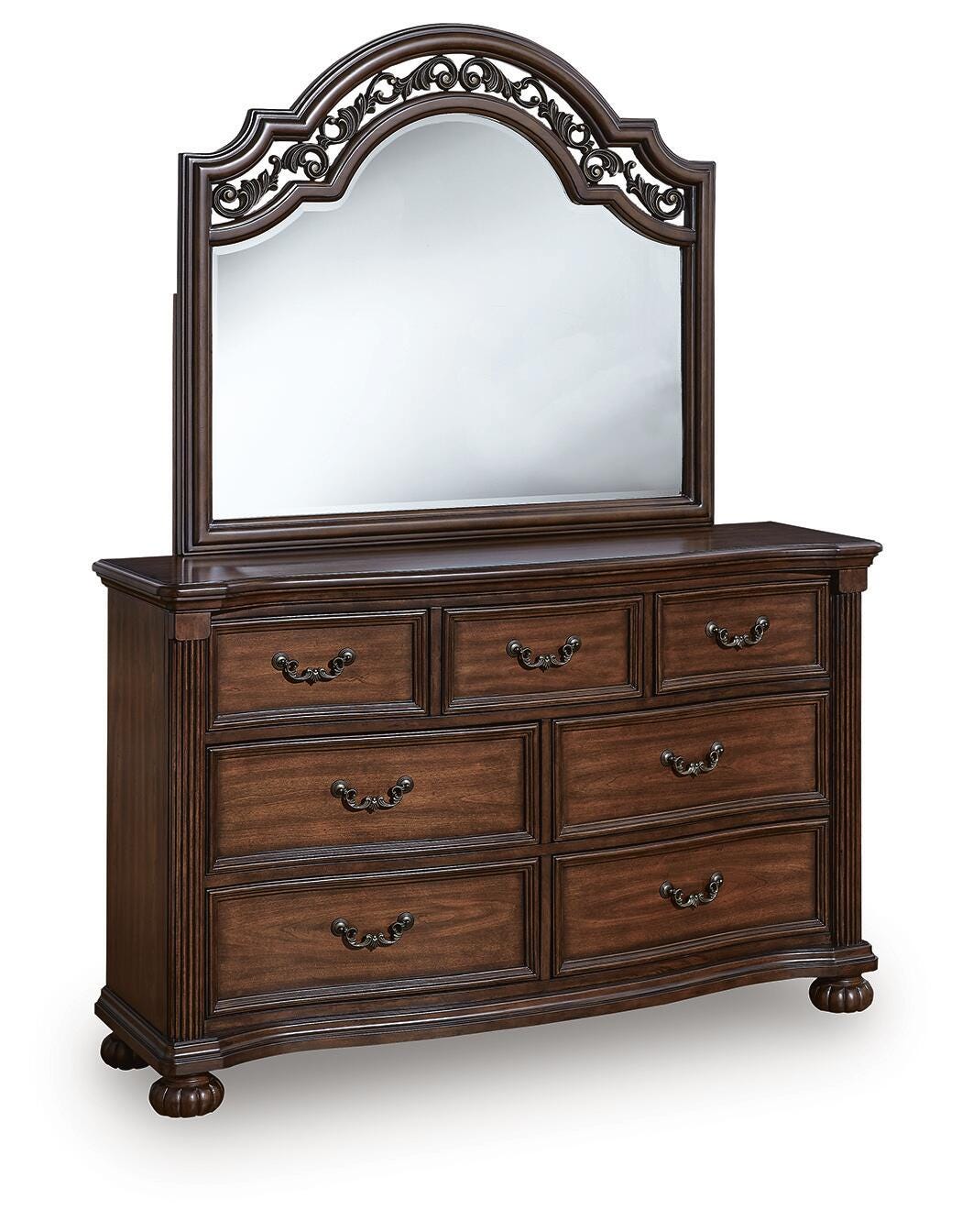 Lavinton Queen Poster Bed, Dresser, Mirror and Nightstand
