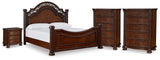 Lavinton King Poster Bed, 2 Chests and Nightstand