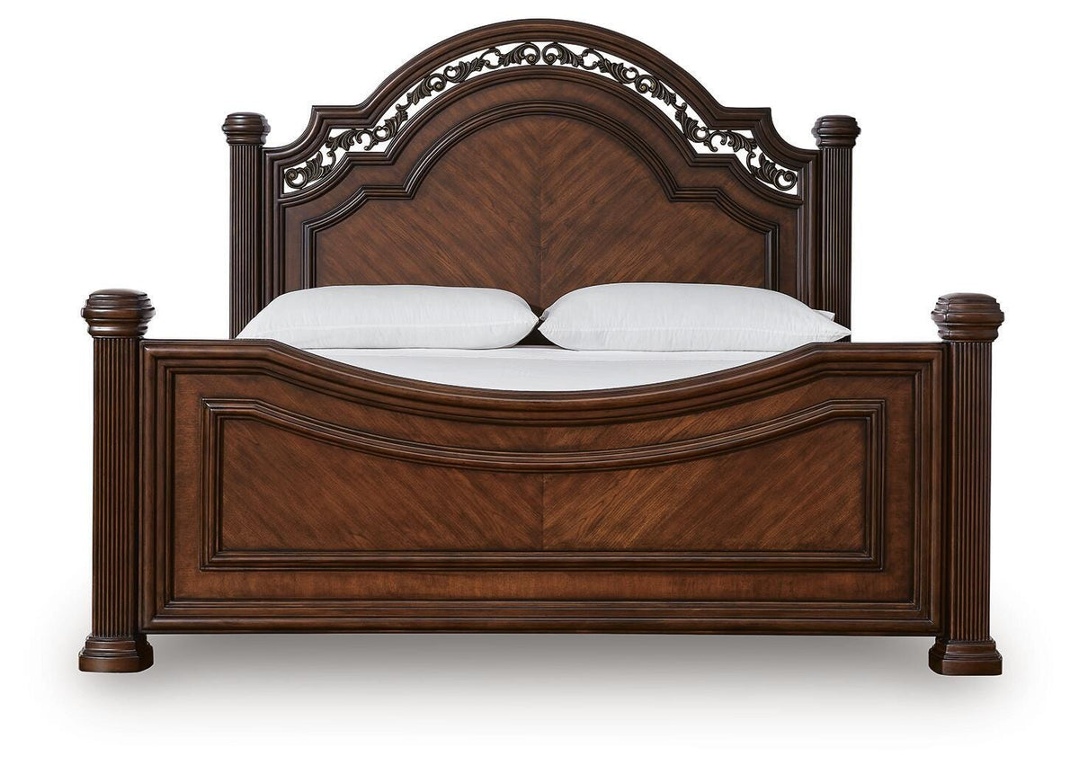 Lavinton Queen Poster Bed, Chest and Nightstand
