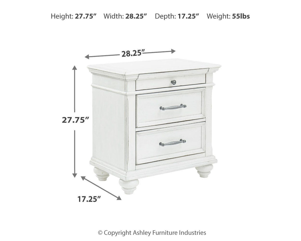 Kanwyn Queen Panel Bed, Dresser, Mirror and Nightstand