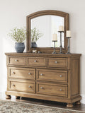 Feddinger Queen Sleigh Storage Bed, Dresser and Mirror