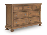 Feddinger California King Panel Storage Bed, Dresser and Nightstand