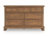 Feddinger California King Panel Storage Bed, Dresser and Nightstand