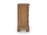 Feddinger California King Panel Storage Bed, Dresser and Nightstand