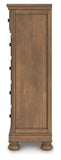 Feddinger Queen Panel Bed, Dresser, Mirror, Chest and 2 Nightstands