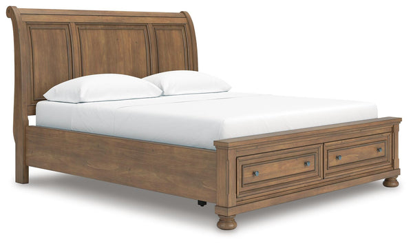 Feddinger California King Storage Sleigh Bed