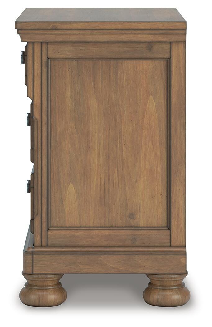 Feddinger Queen Panel Bed, Dresser, Mirror, Chest and 2 Nightstands