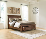 Zackaryn Queen Sleigh Storage Bed
