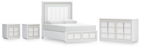 Chalanna Queen Storage Bed, Dresser and 2 Nightstands