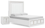 Chalanna Queen Panel Storage Bed and Nightstand