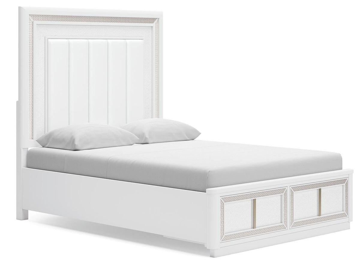 Chalanna Queen Panel Storage Bed and Nightstand
