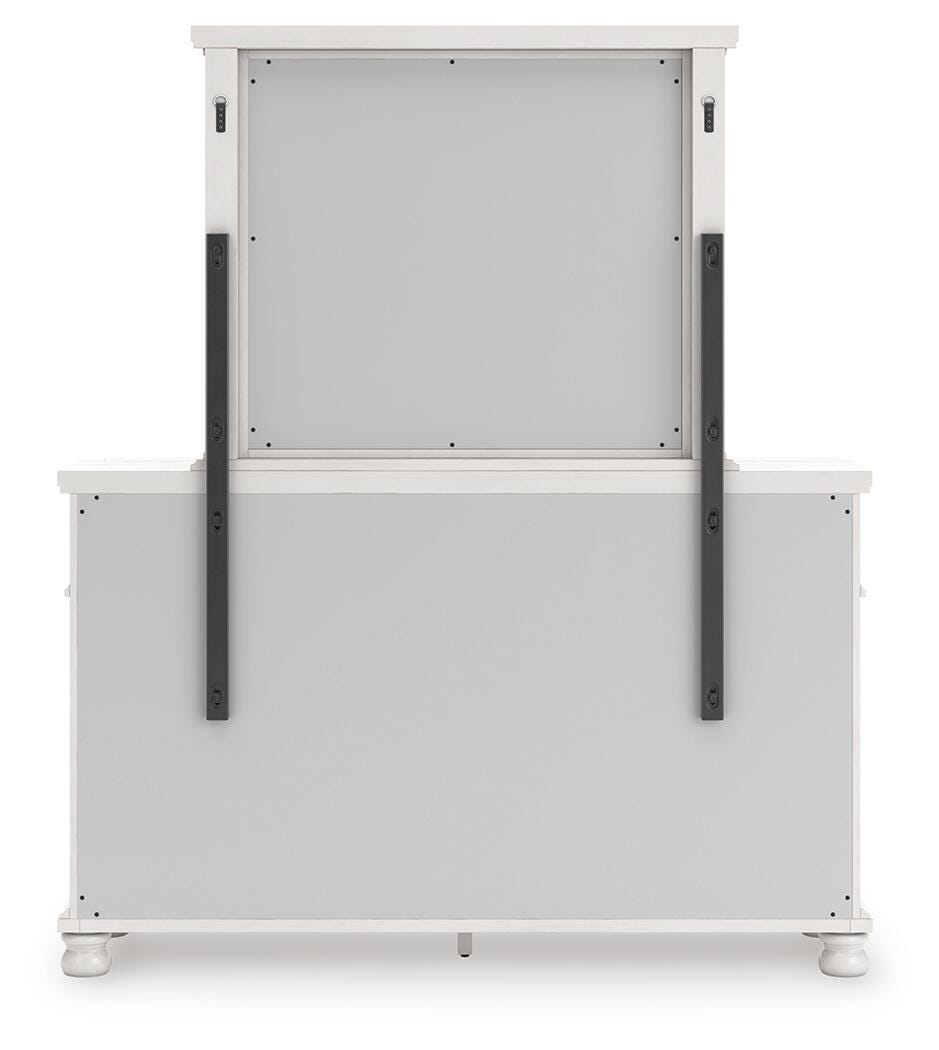 Rowlenstown Queen Poster Bed, Dresser and Mirror