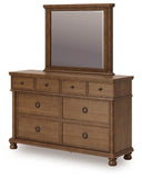 Rowlenstown Queen Poster Bed, Dresser and Mirror