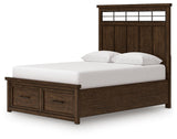 Taffenbrook Queen Panel Storage Bed, Dresser and Mirror