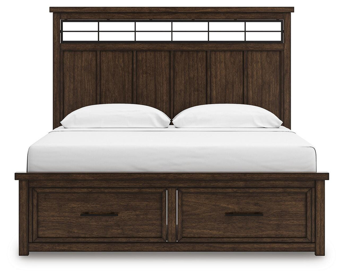 Taffenbrook King Panel Storage Bed
